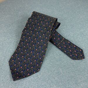 Giorgio Armani Cravatte Vintage Italy Silk Printed Tie